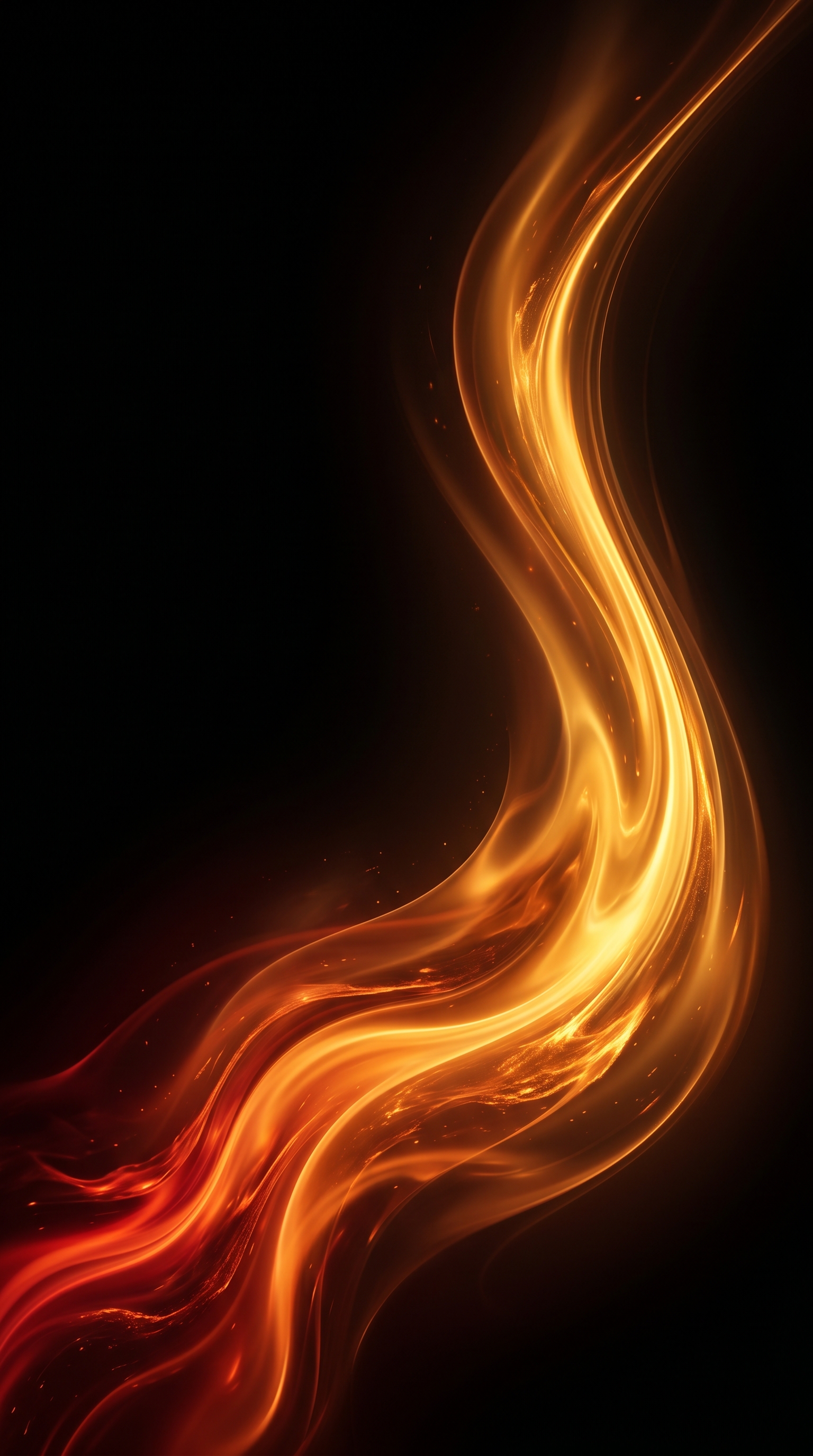 Molten Gold Gradients On Black